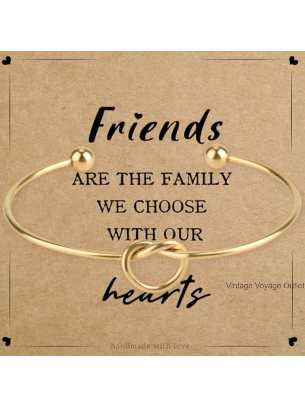 Love Knot Bracelet Stainless Steel Adjustable Friendship Gift for Women